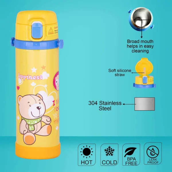 PE BIRDS Stainless Steel Ora Thermos Sipper for kids, Kids Flask